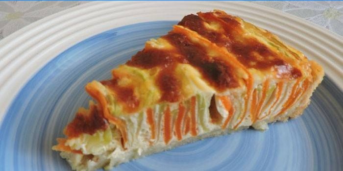 Mrkva a cuketa tarte