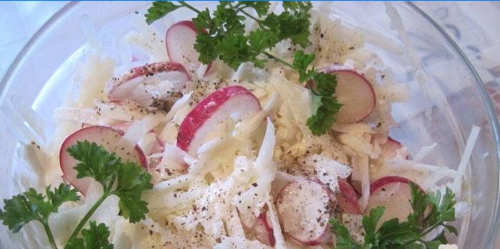 Radish and Kohlrabi Salad