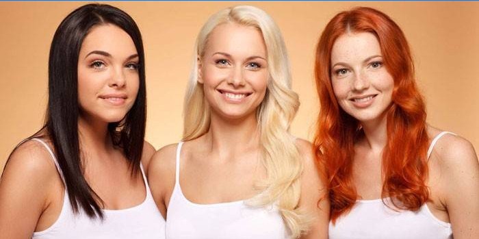 Blondínka, brunetka a ryšavka