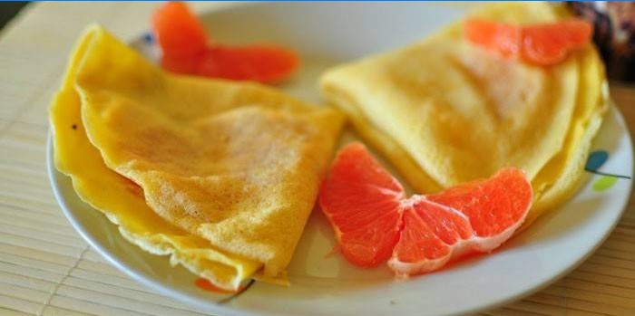 Fitness palacinky s grapefruitom