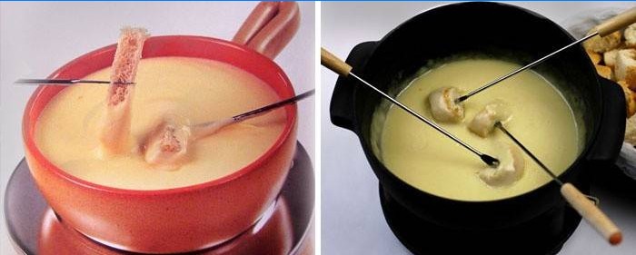 Švajčiarsky klasický syrový fondue