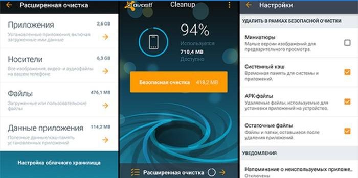 Čistenie vnútornej pamäte v systéme Android