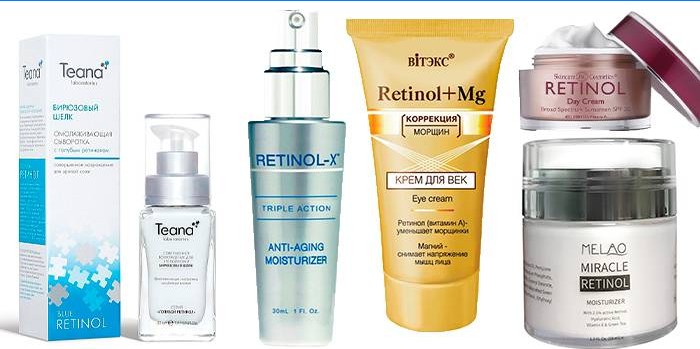 Retinol opravné prostriedky