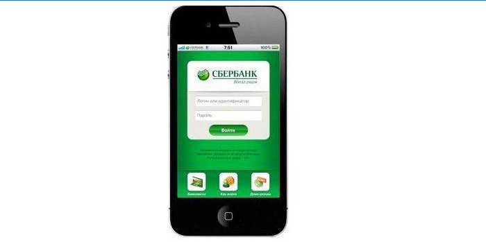 Mobilná aplikácia Sberbank pre iphone