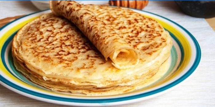 Palačinky na tanieri