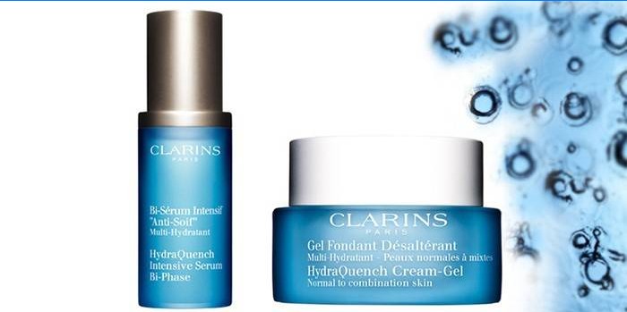 Clarins Hydratačný sérum a pleťový gél