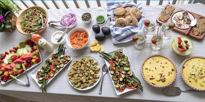 Brunch set stôl