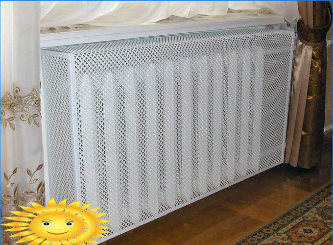 DIY dekoratívna obrazovka pre vyhrievanú batériu