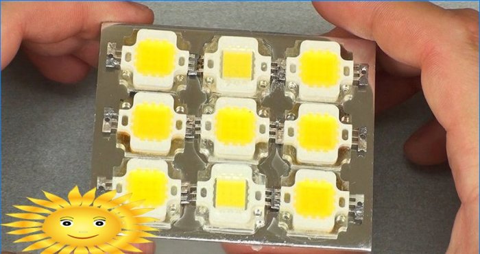 DIY LED svetlomet