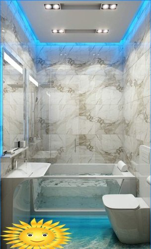 Dizajn a dekorácia kombinovanej kúpeľne: 20 fotografických nápadov