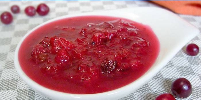 Sladkokyselá brusnicová omáčka