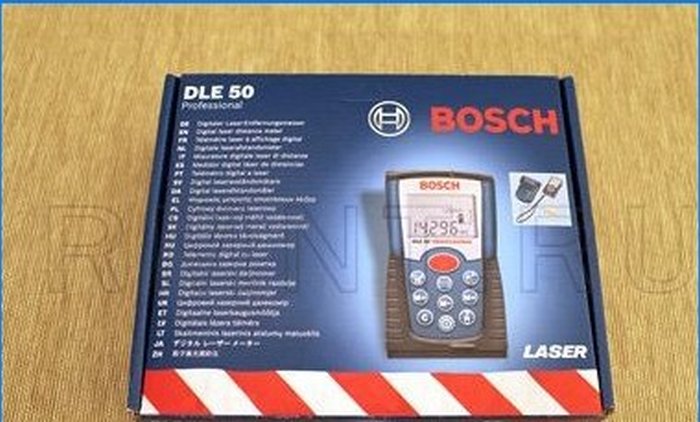 Laserový diaľkomer Bosch DLE 50 Professional - krabička