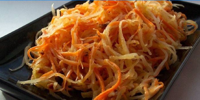 Kórejská mrkva a daikon šalát