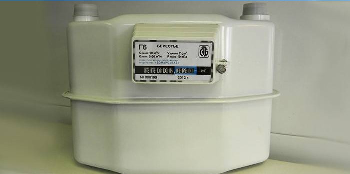 Mechanický membránový plynomer Berestye G6 (G6)