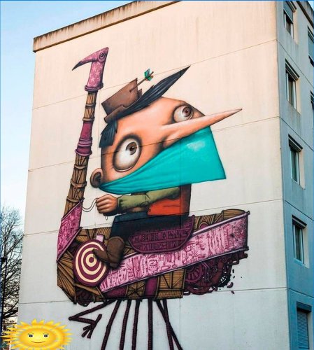 Graffiti a nástenné maľby ako súčasť architektúry megalopolíz