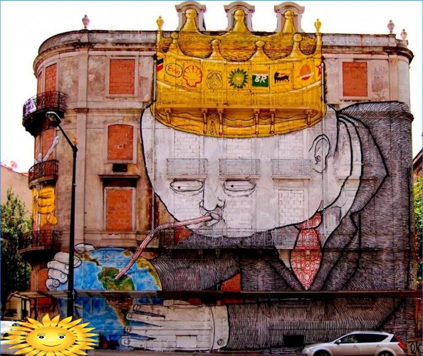 Graffiti a nástenné maľby ako súčasť architektúry megalopolíz