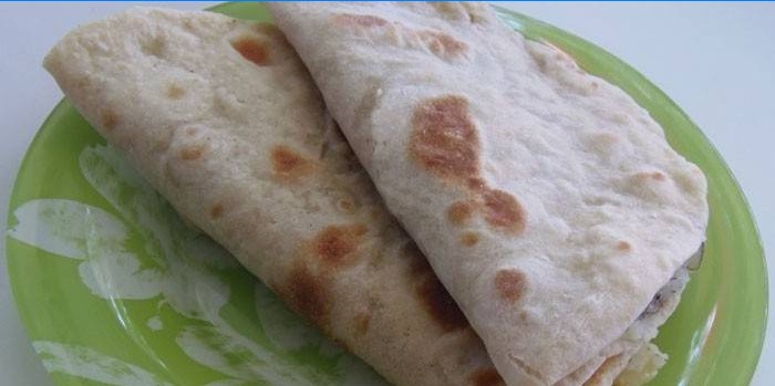 Lavash s zemiakovou náplňou
