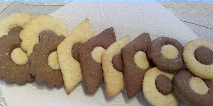 Dvojfarebné cookies