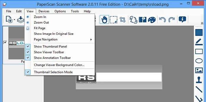 Zadarmo skenovací softvér PaperScan