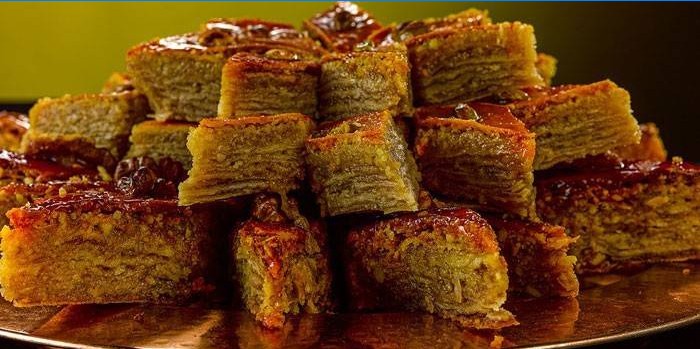Ready baklava na jedlo
