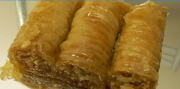 Skutočná turecká baklava s orechovou náplňou