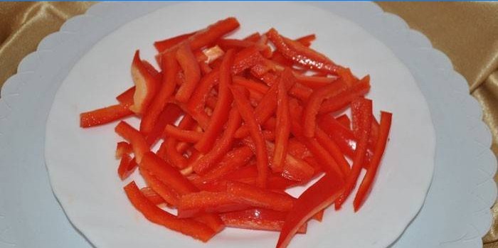 Julienne paprika