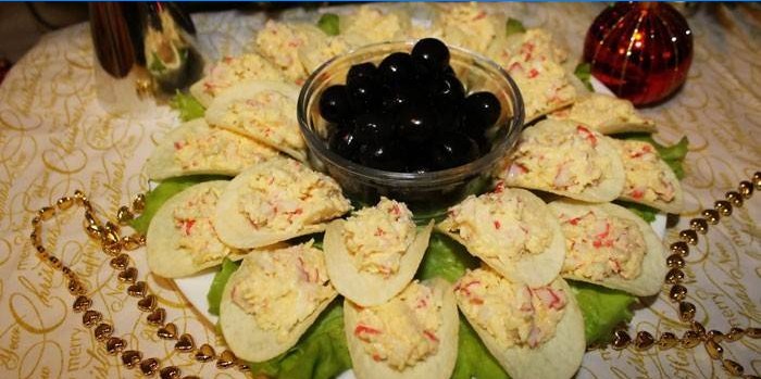 Crab Chips Salad