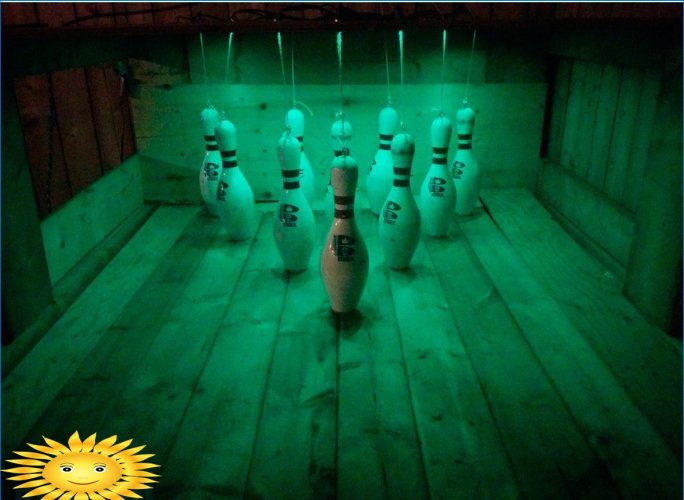 DIY bowlingová dráha za domom