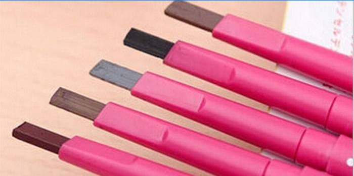 Vodotesná paleta na ceruzky na obočie
