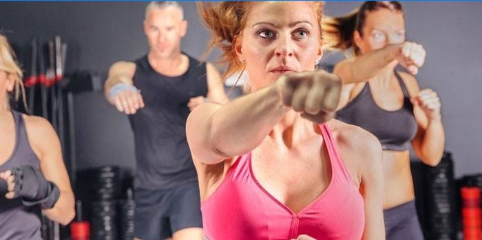 Tréning fitness boxu