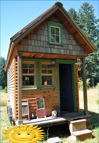 Tiny House: vlastnosti, príklady usporiadania