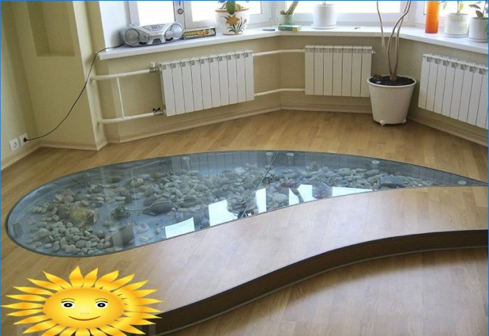 DIY sklenená podlaha