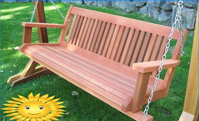 DIY záhradná hojdačka