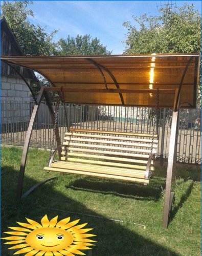 DIY záhradná hojdačka