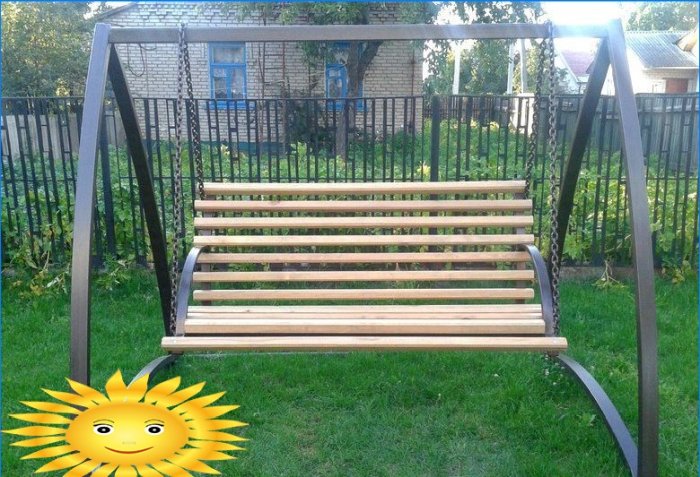 DIY záhradná hojdačka