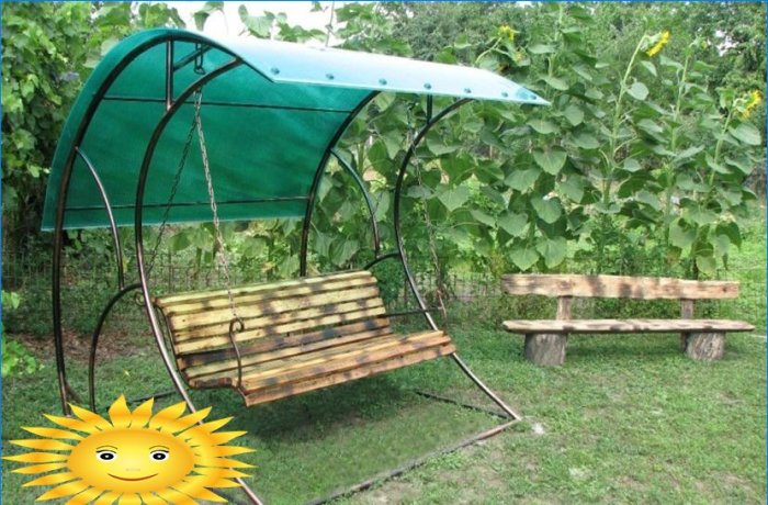DIY záhradná hojdačka