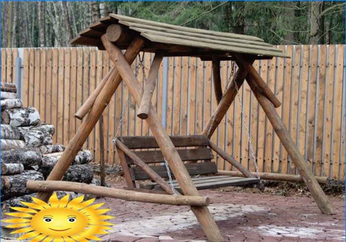 DIY záhradná hojdačka