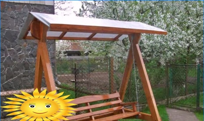 DIY záhradná hojdačka