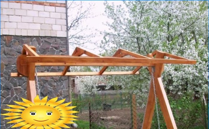 DIY záhradná hojdačka