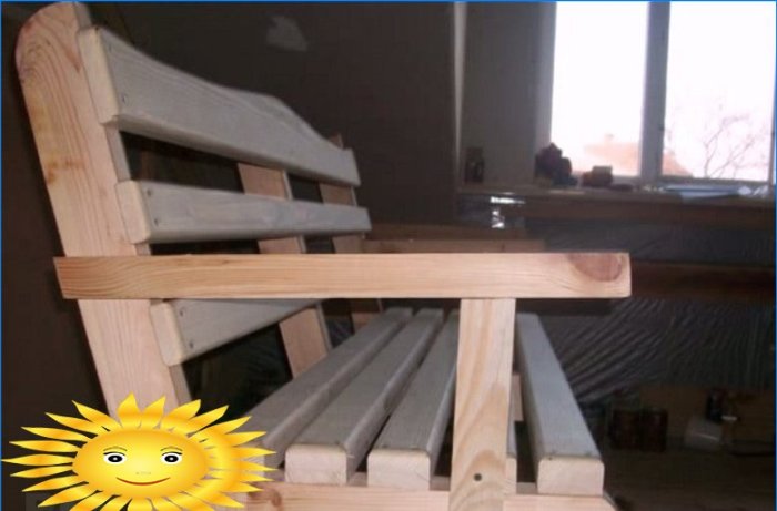 DIY záhradná hojdačka