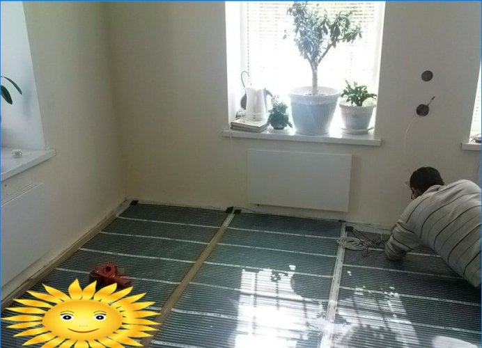 Elektrická teplá podlaha pod laminát a linoleum na drevenej podlahe