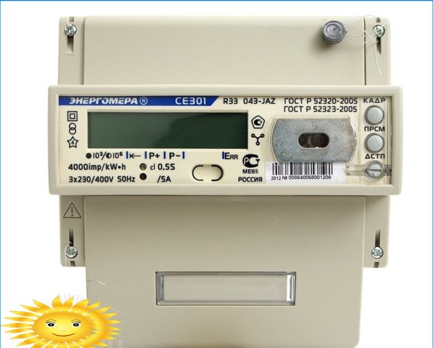 Elektronický elektromer s rozhraním RS-485