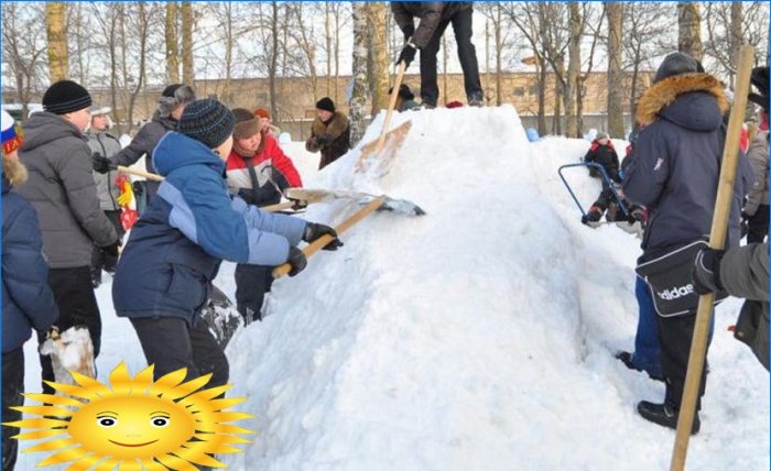 Novoročné sviatky s deťmi v krajine: hry na ulici