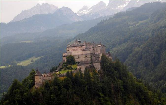 Hrad Hohenwerfen v Rakúsku