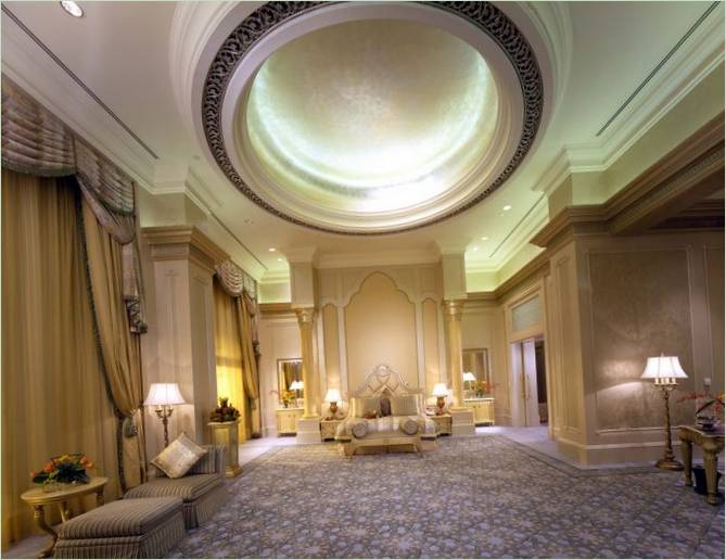 Dizajn interiéru hotelovej izby Emirates Palace