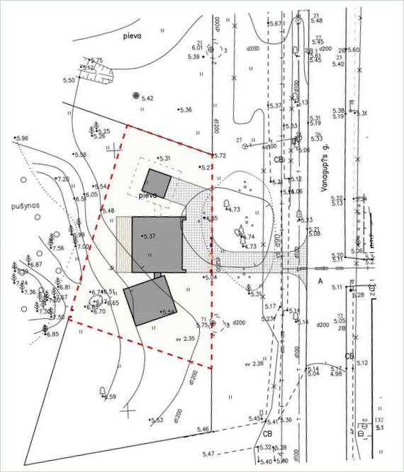 Dispozícia litovského sídla od UAB Architektu biuras