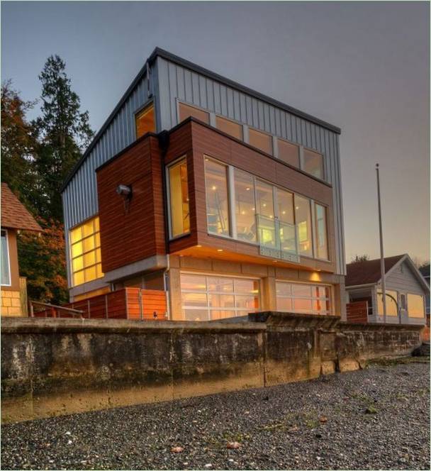 Návrh domu Tsunami od Designs Northwest Architects na ostrove Camano