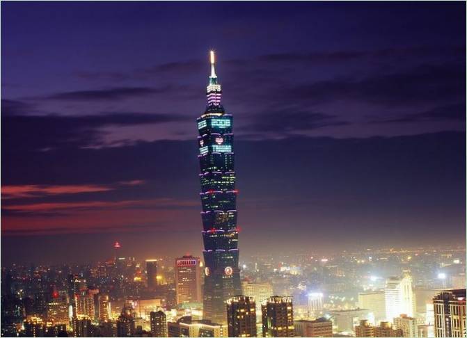 Mrakodrap Taipei 101 na Taiwane