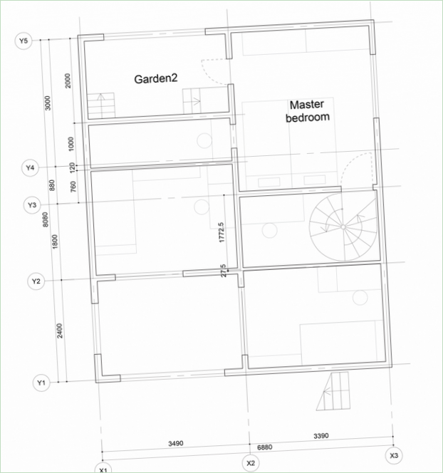 Rozloženie plánu rezidencie Yokohama