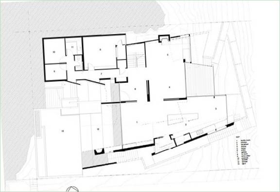 Plán domu s výhľadom na botanickú záhradu vo Wellingtone od Parsonson Architects